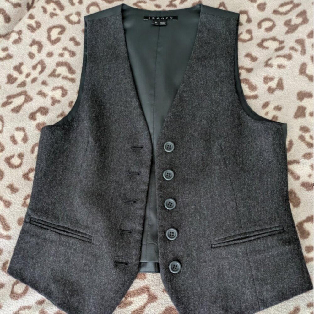 Theory Gray Vest - NOWT